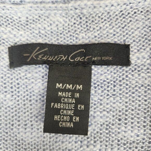 Kenneth Cole Womens Cardigan Open Front Sweater Sze M Light Lavender Purple - Picture 5 of 7